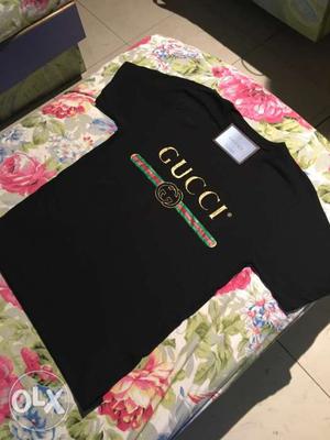 Black Gucci Crew-neck T-shirt