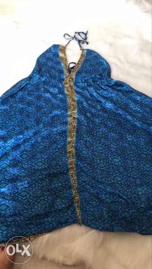Blue Beach Wear Gown