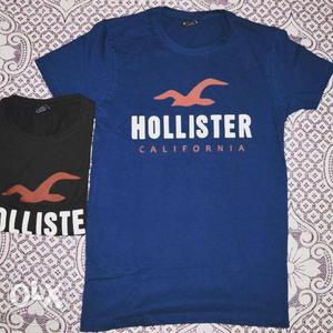 Blue Hollister Crew-neck T-shirt