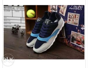 Casual blue shoes
