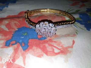 Clear Diamond Encrusted Bracelet