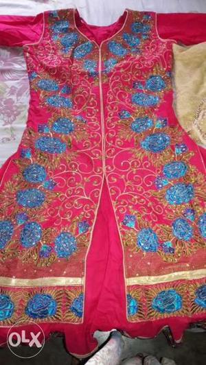 Embroidery Salwar with Dupatta and Pant.
