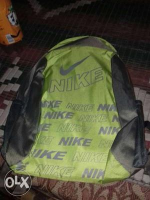 Green And Black Nike Backpack