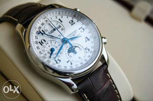 Longines Silver Chronograph fully automatic chrono with