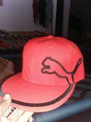 New cap no use dual lock red colour orignal puma