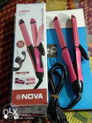 Nova hair straightener with curler