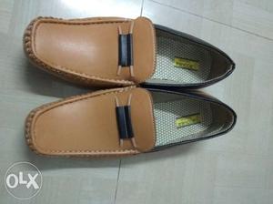 Pair Of not use Brown Loafers in fully new condition..