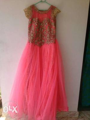 Pink gown one time used