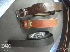 Pure leather belts all 3 only 600