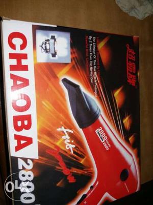 Red And Black Chaoba Hair Dryer Box