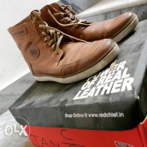 Red Chief pure leather boot/ sneaker