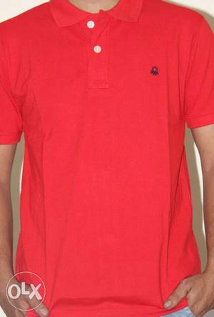 Red The United Colors Of Benetton Polo Shirt