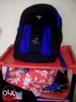 Scoobyday school bag, blue and black colour
