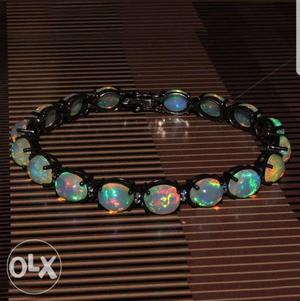 Top Quality Braclet witl silver fire opal cab