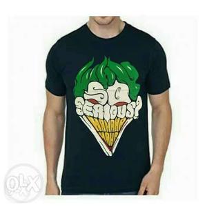 Tshirt joker logo printed. Available in M,L sizes in