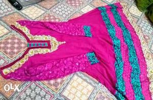 Want to sell my 1 year old pakistani anarkali suit