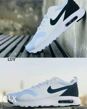 White And Black Nike Air-Max Shoe Collage