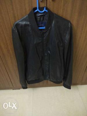 Zara premium leather jacket. Size L. Worn once.