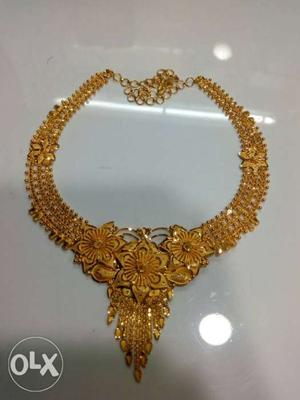 24 gram New Fresh Bombay Fancy Necklace 916 hall mark super