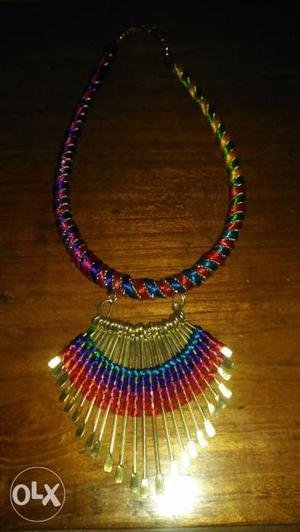 Antique tribal multicolour neckpiece PRICE NEGOTIABLE