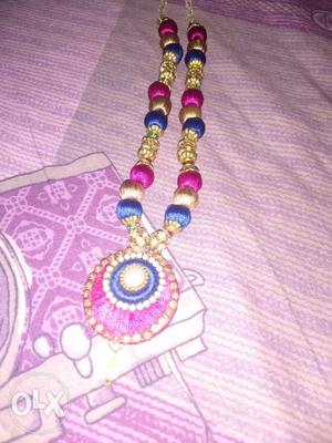 Beaded Multicolored Kundan Necklace
