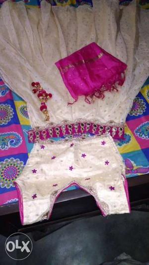 Best for marriage party puffy indo Western top nd
