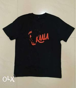 Black And Red Crew-neck T-shirt.Get one kaala key chain free
