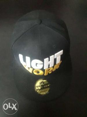 Black Light Work Snapback Cap