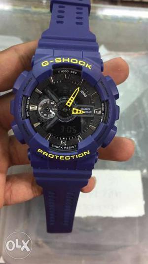 Blue And Black Casio G-Shock Digital Watch