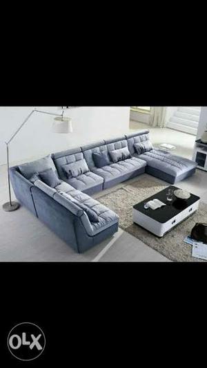Brand new gry comforable sofa set