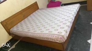 Double bed 6x6 ft size with box for storage, made