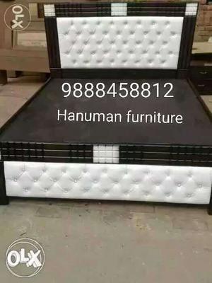 Double bed heavy leather