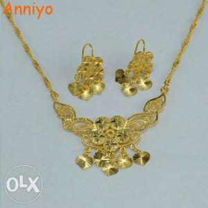 Imported gold plated set...with beautyfull earings