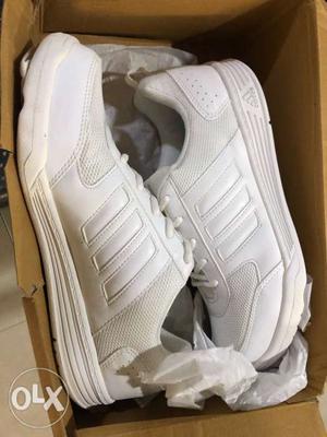 New and unused Adidas white shoes at discounted