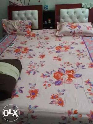 Pink And Red Floral Bed Sheet