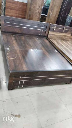 Rectangular Brown Brand New Bed 6*5 Case On Delivery