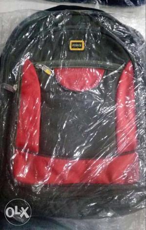 Red And Black Backpack Pack