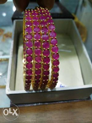 Ruby 4 pcs bangle offer price 750 fixed rate