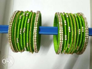 Silk thread bangles (size)