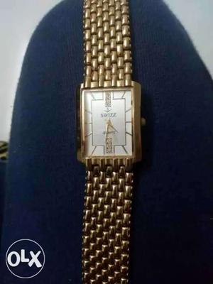 Swiss gold plated watch