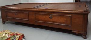 Used wooden box bed with teakwood frame
