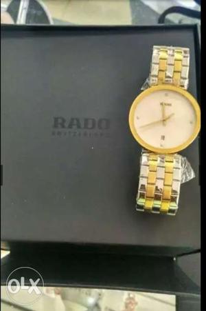 With will box all new RADO watch Gold and Diamond rps