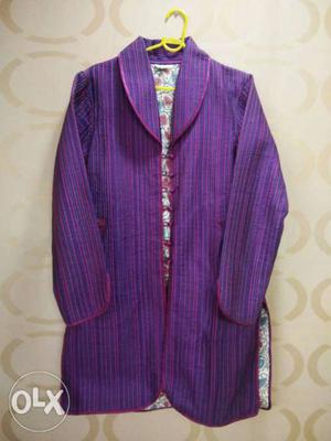 Women's Purple Coat..both sides wearable