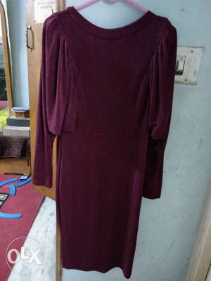 Women's Red Long-sleeved Dress (new dress)