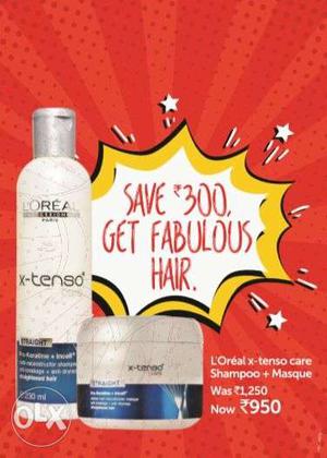 X-Tenso shampoo and mask Offer valid till may 2nd
