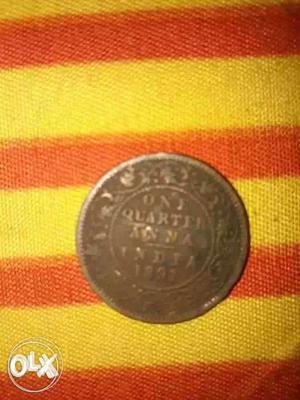 1 Quarter Indian Anna Coin