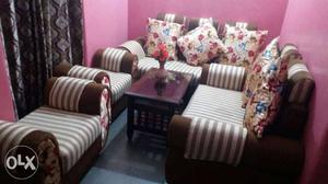 7 seater sofa set good condition without table interested