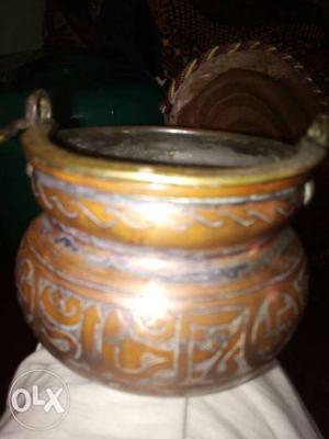 Antique Brown Ceramic Vase