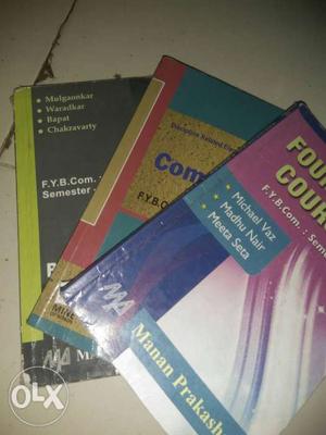 Bcom sem 1 comm, fc, bc, maths books interested