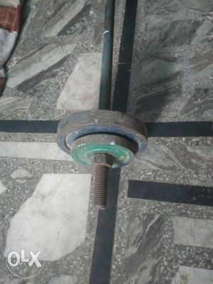 Black And Green Barbell